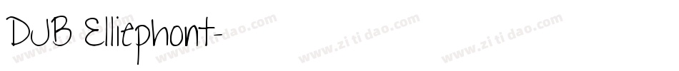DJB Elliephont字体转换